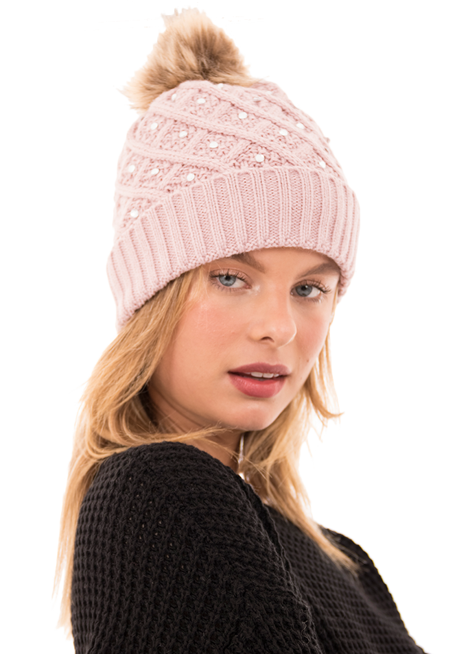 Gorro tejido brillos