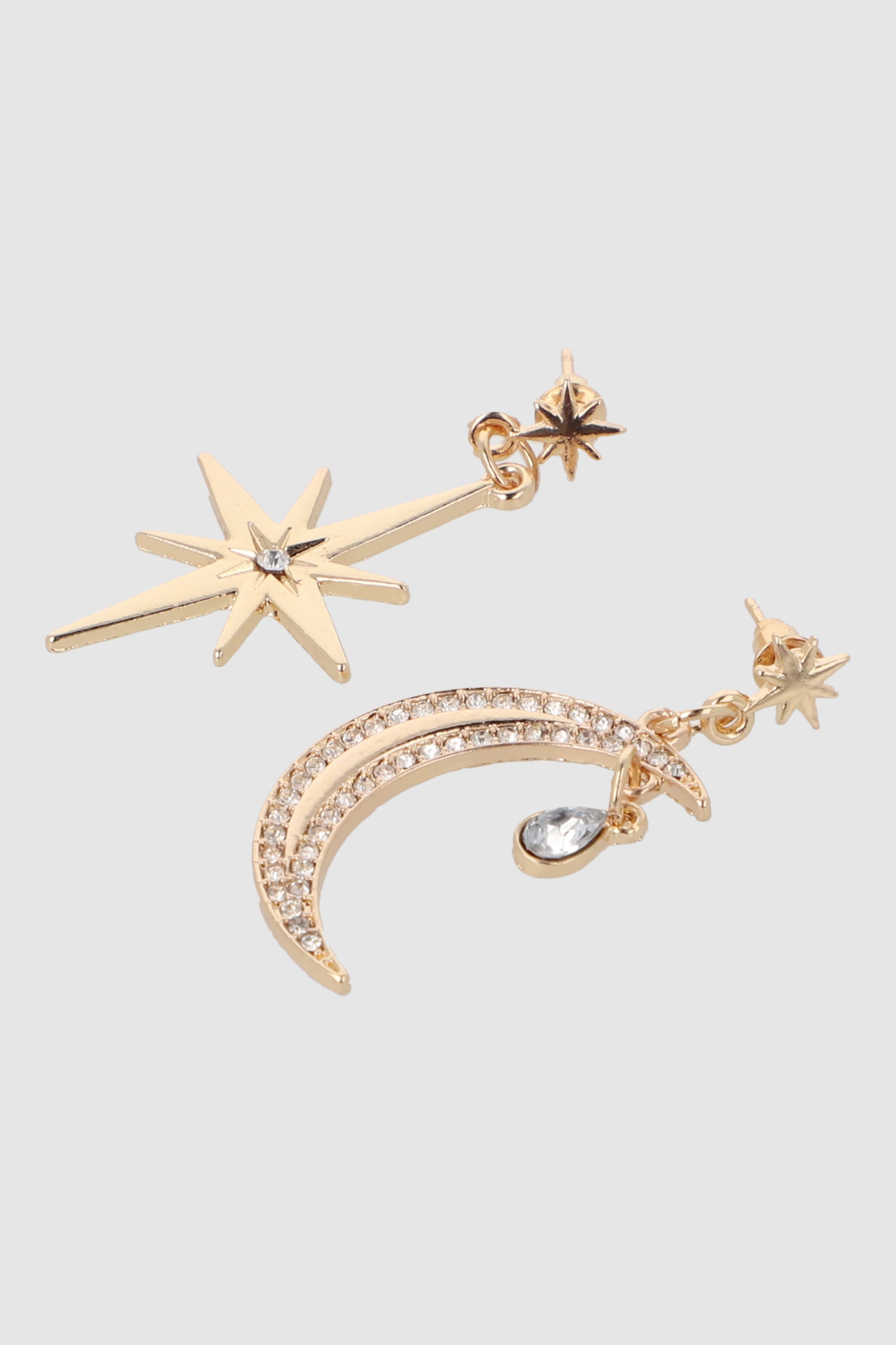 Aretes Impares Luna Estrella
