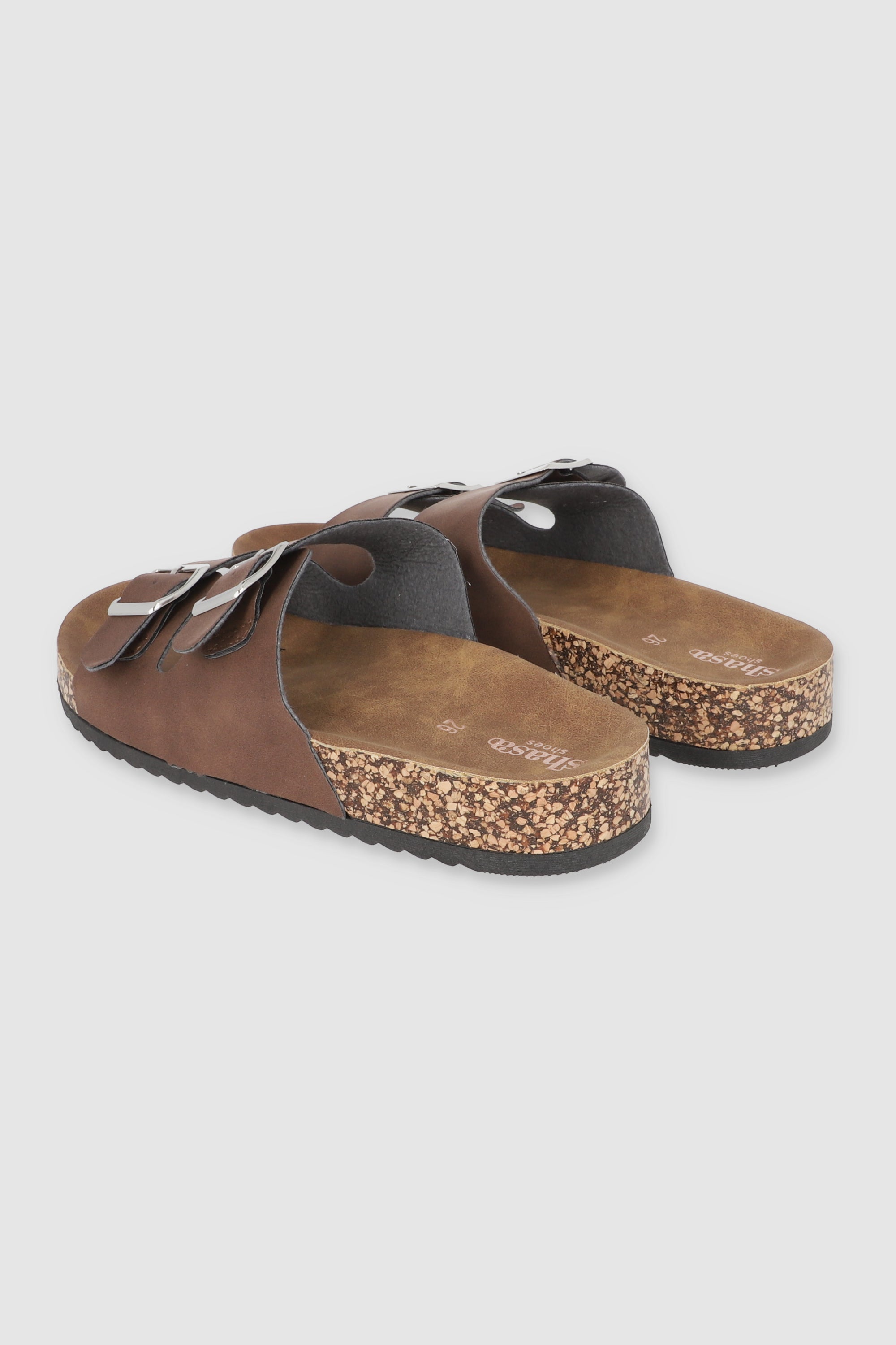 Sandalias 2 Hebillas Efecto Corcho