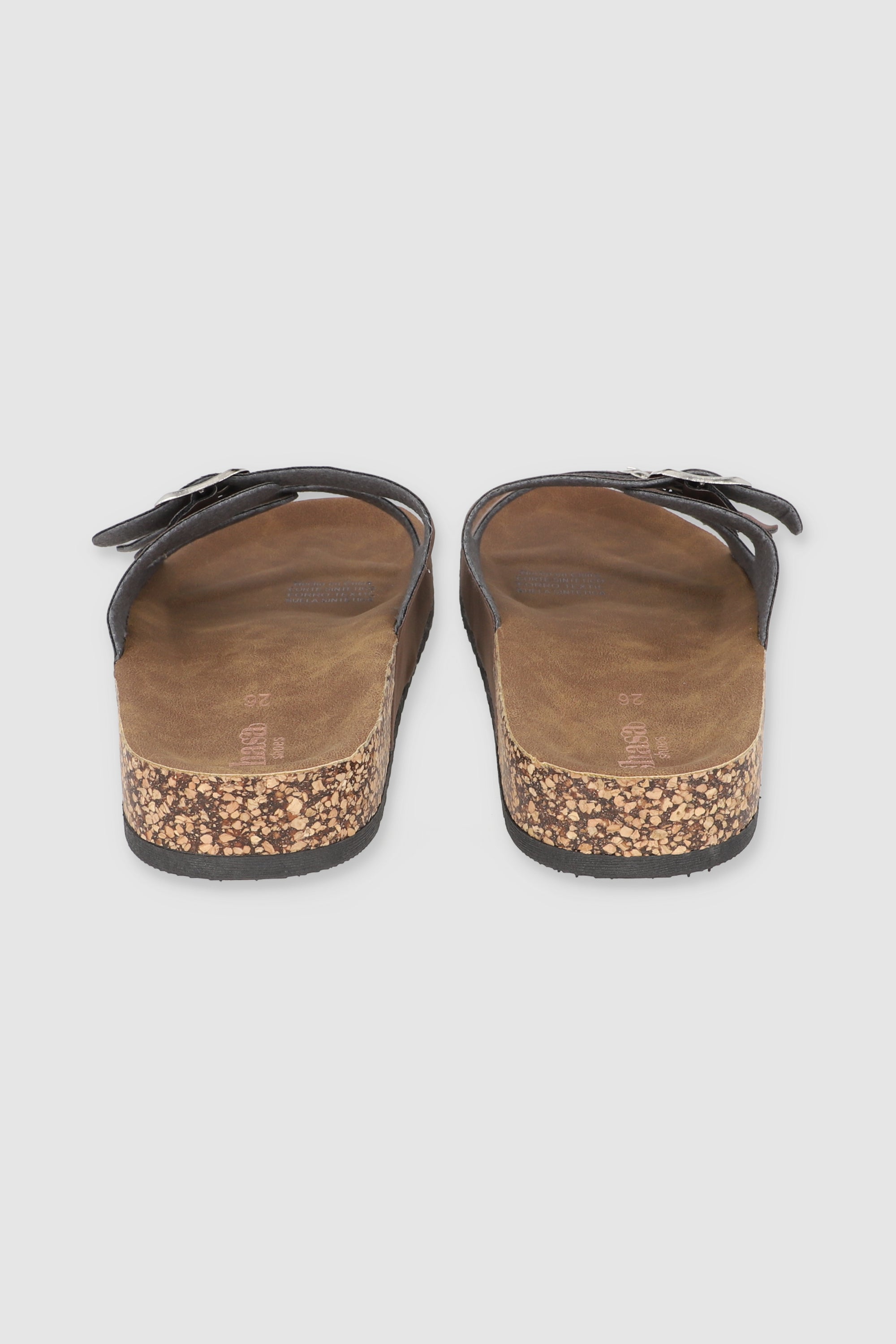 Sandalias 2 Hebillas Efecto Corcho