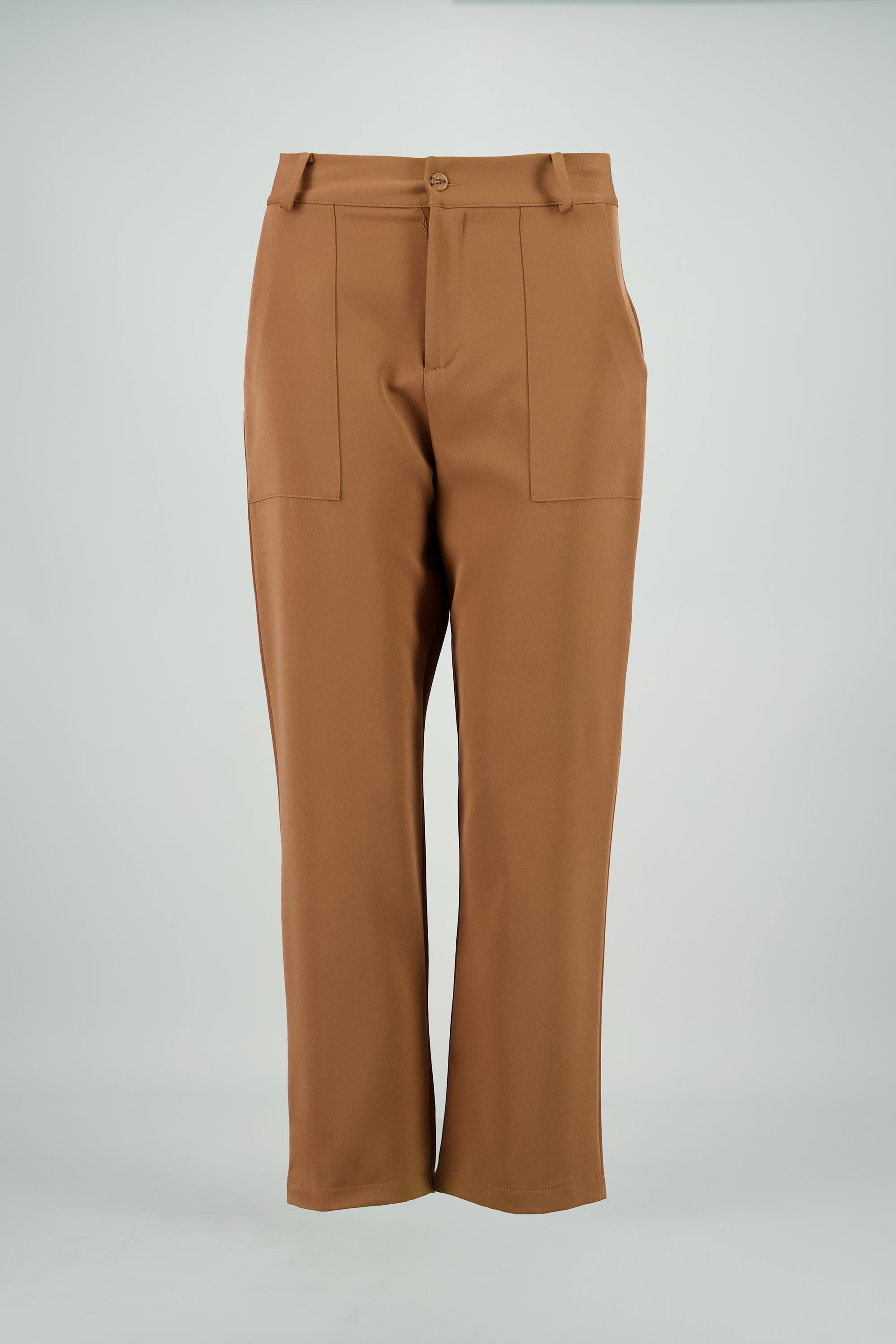 Pantalón Cintura Alta Capri Bolsas