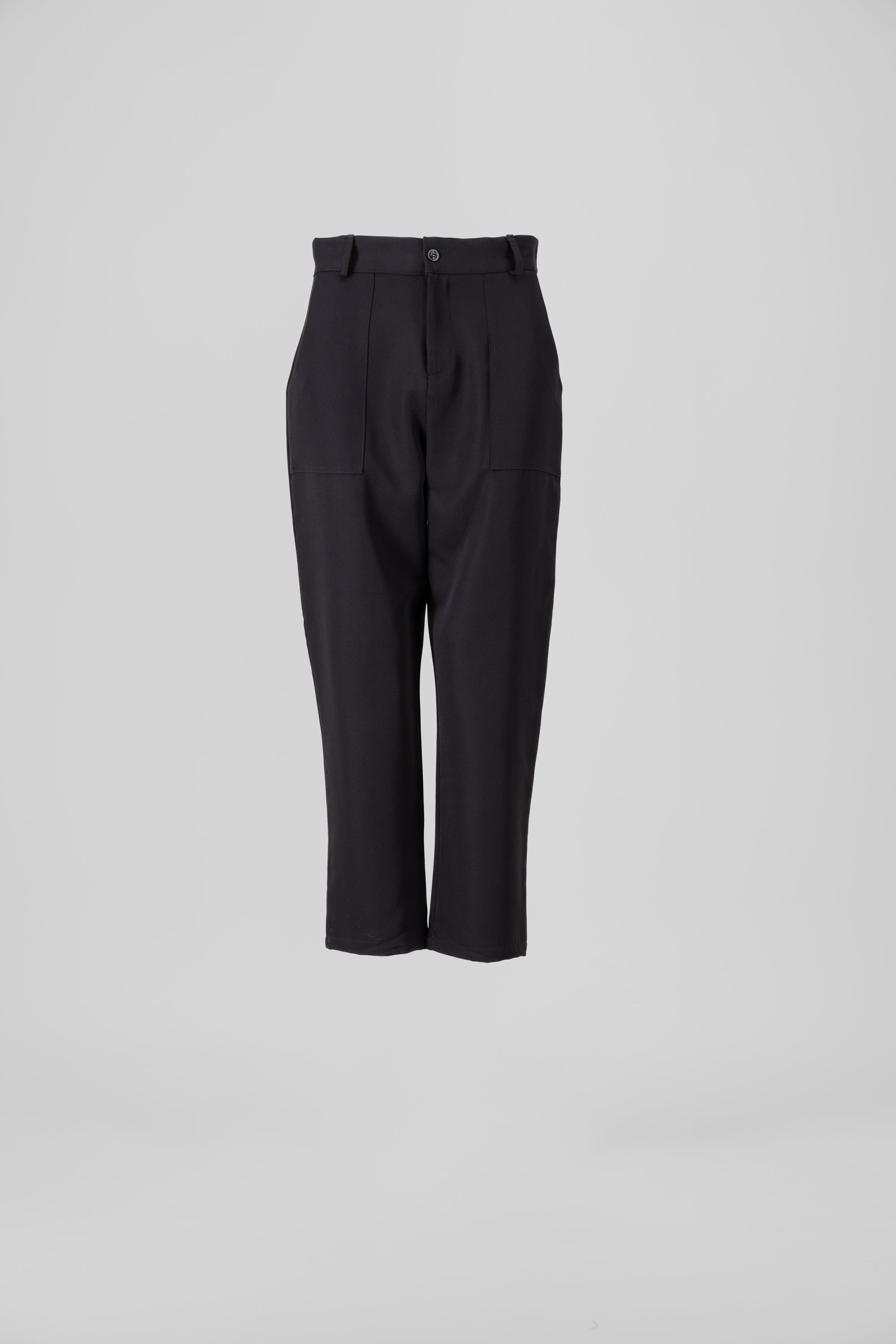 Pantalón Cintura Alta Capri Bolsas