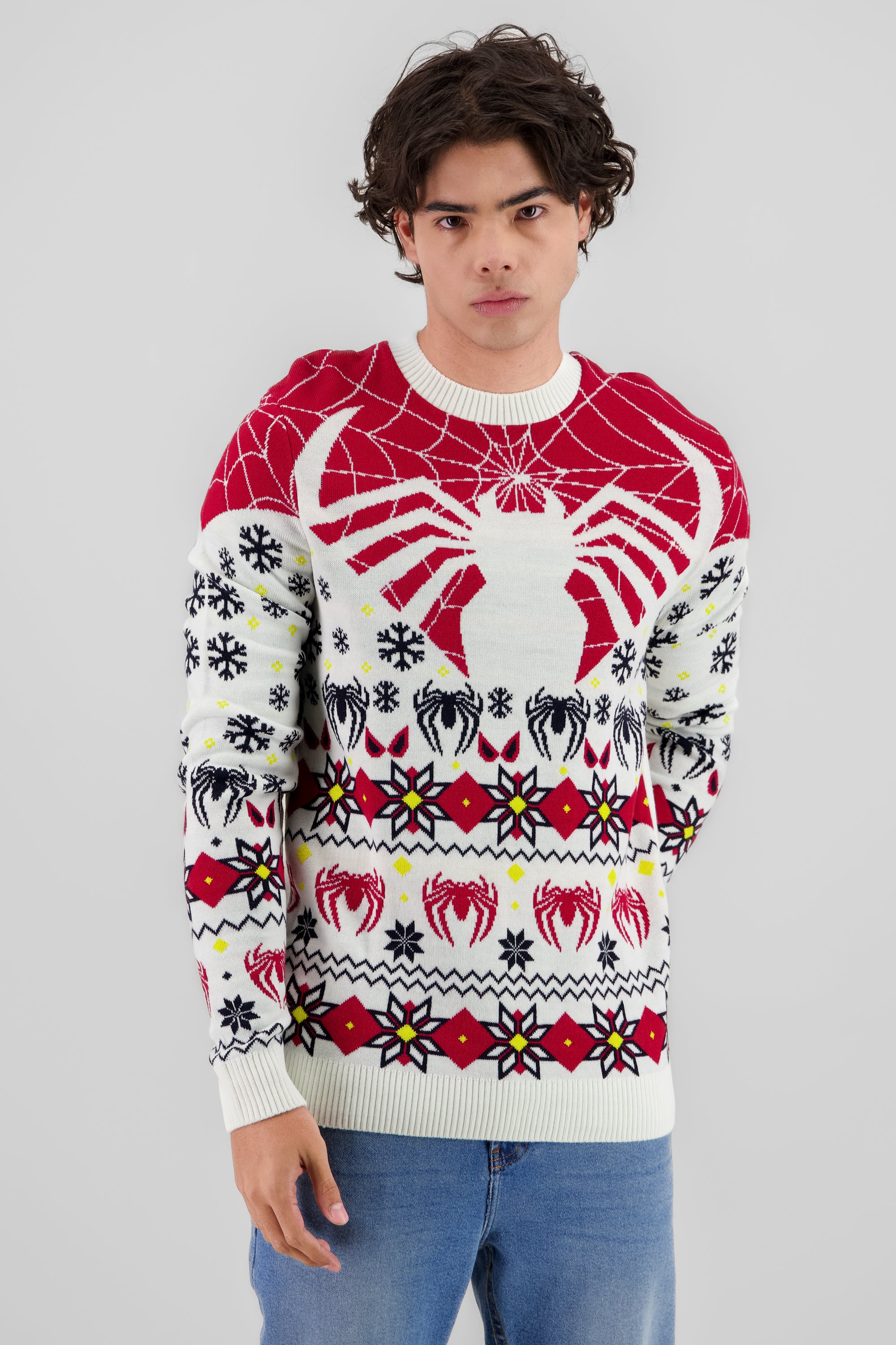 Sueter Navideño Sudaderas De Spiderman NavideÃ±as Hombre Araña