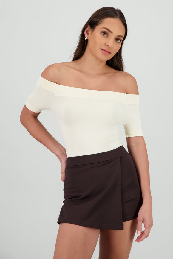 Bodysuit Liso Hombros Descubiertos