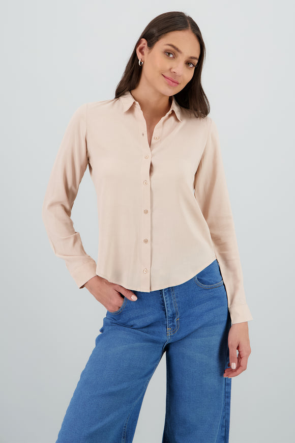 Camisa Manga Larga Lisa