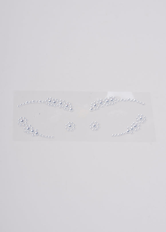Plantilla Perlas Adhesivas Ojos