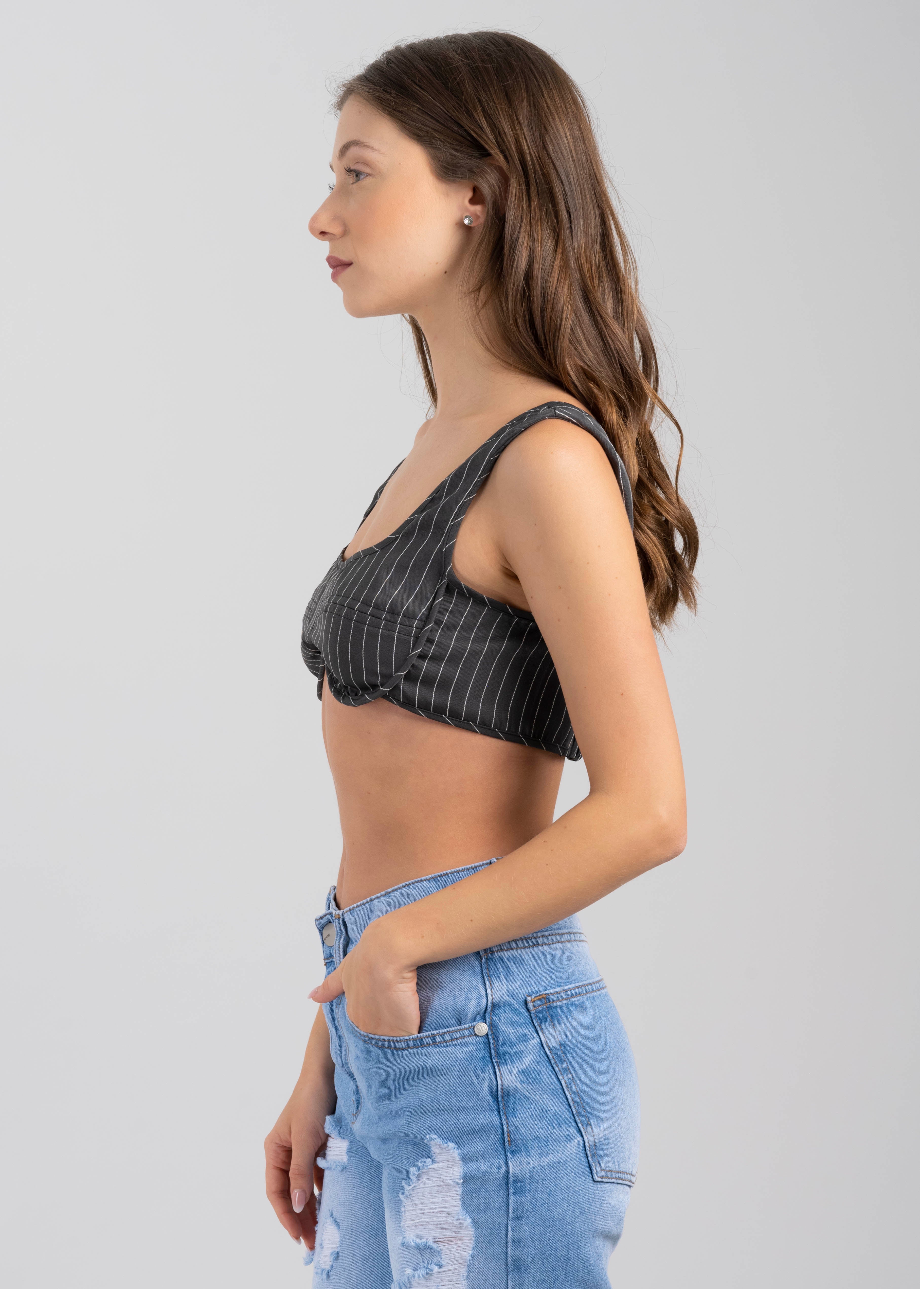 Top crop rayas