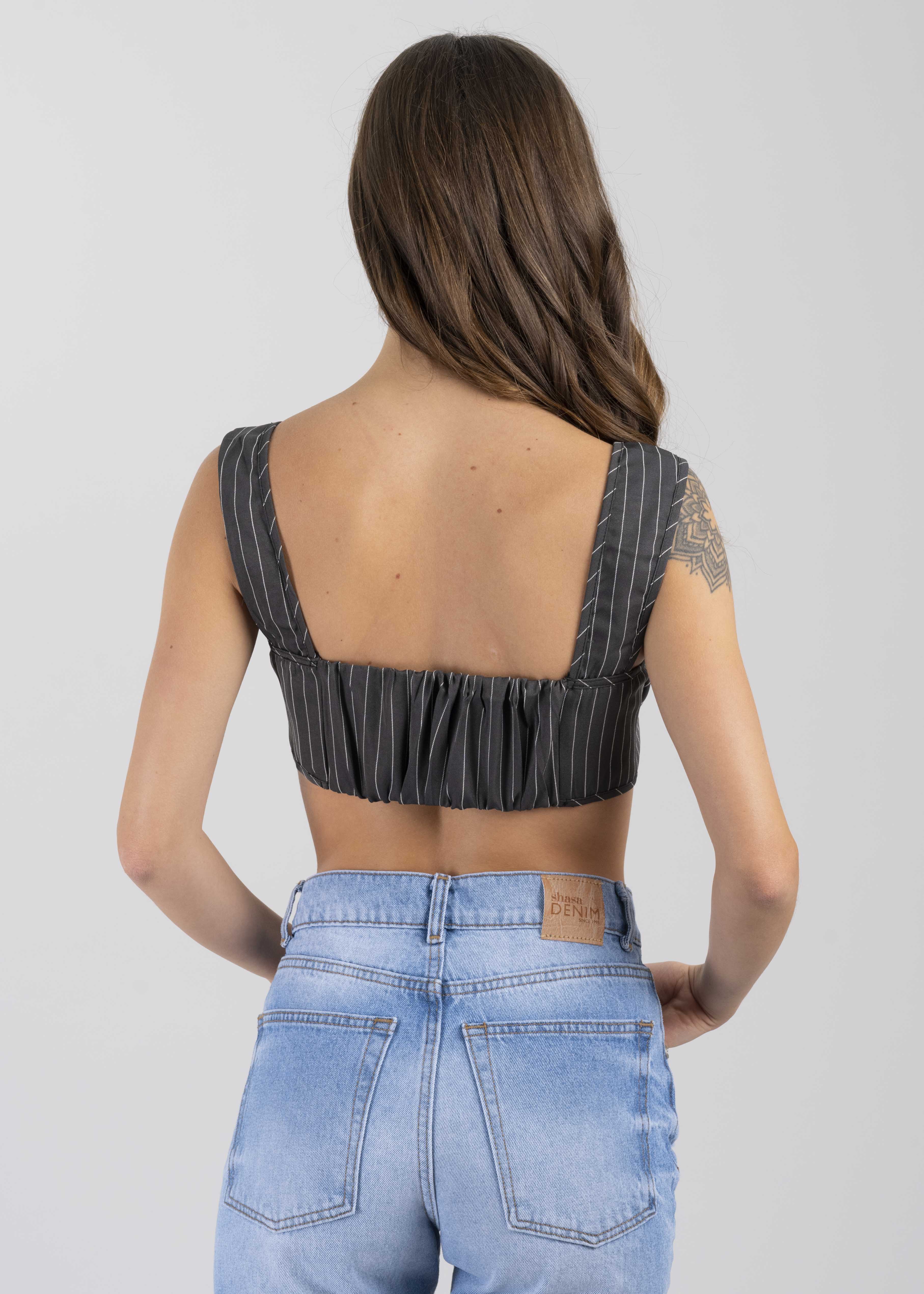 Top crop rayas