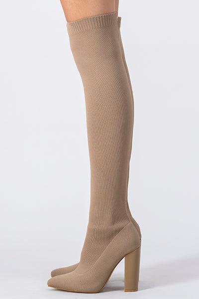 Botas overknee tacón grueso