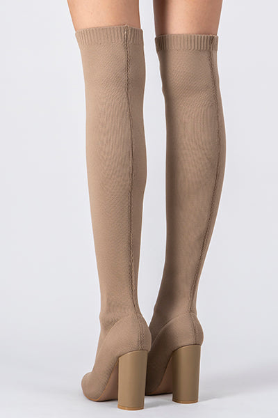 Botas overknee tacón grueso