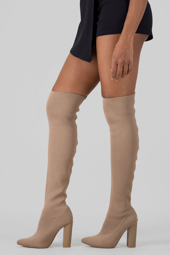 Botas overknee tacón grueso