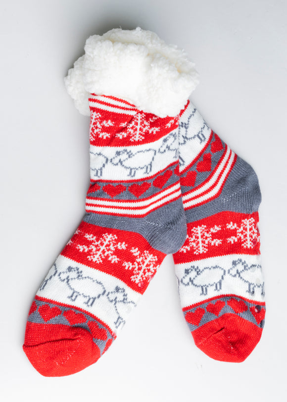 Calcetines de invierno navideñas renos