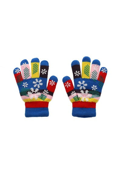 Guantes Tejidos Navideños Multicolor