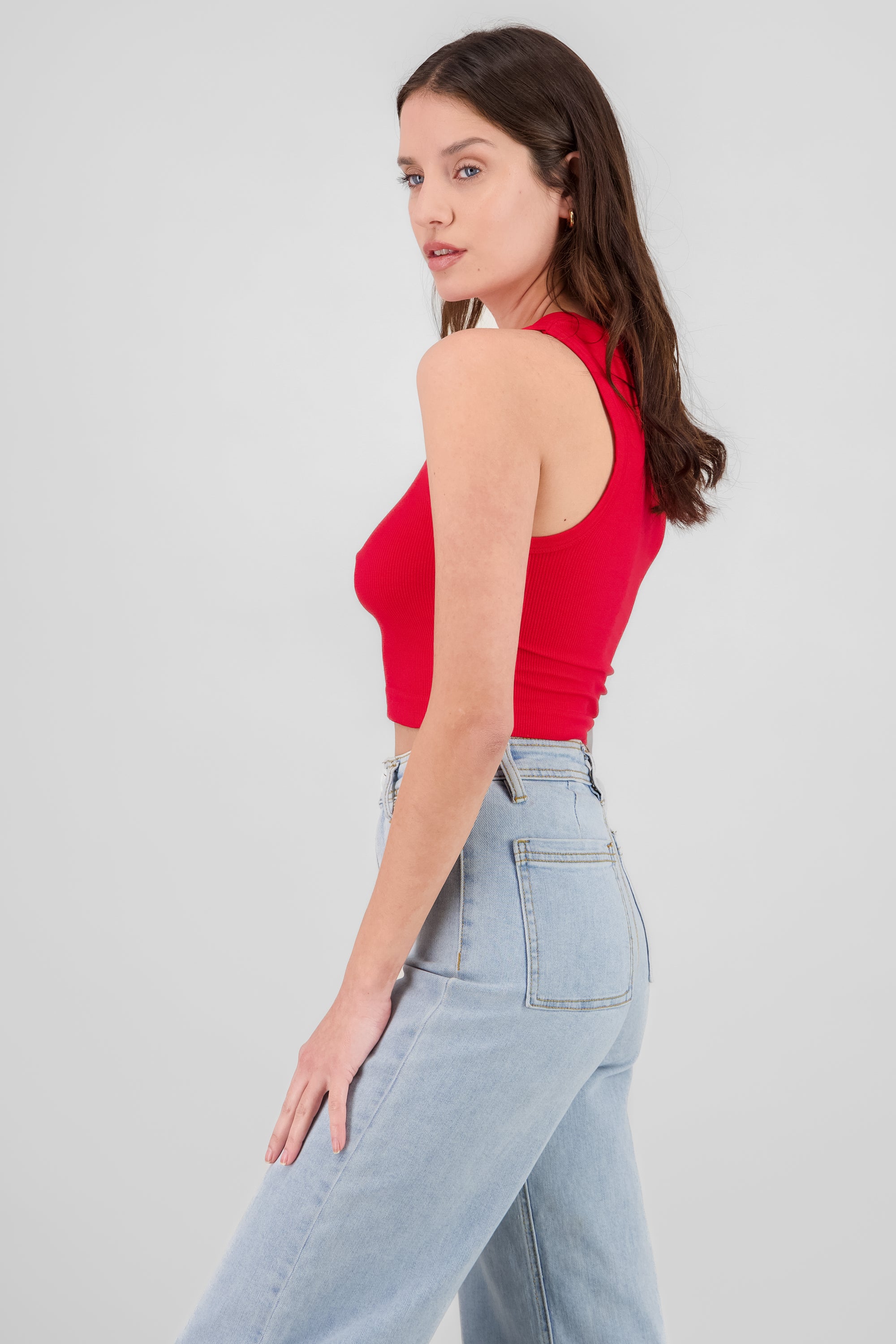 Top Tank Acanalado Liso