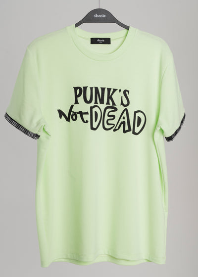 Playera estampado delantero Punk’s not dead