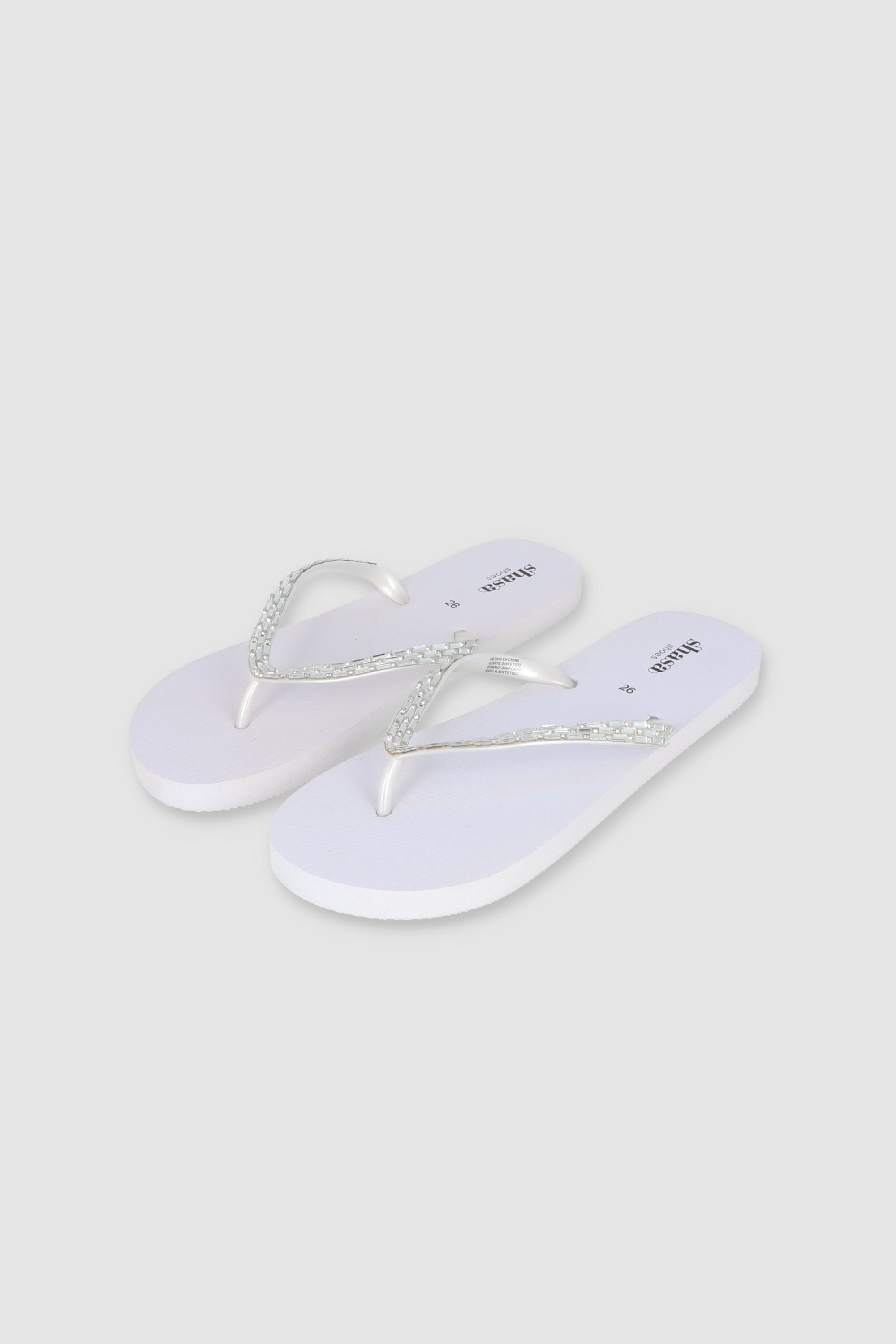 Flip Flop Chinela Brillos Piedras T 6