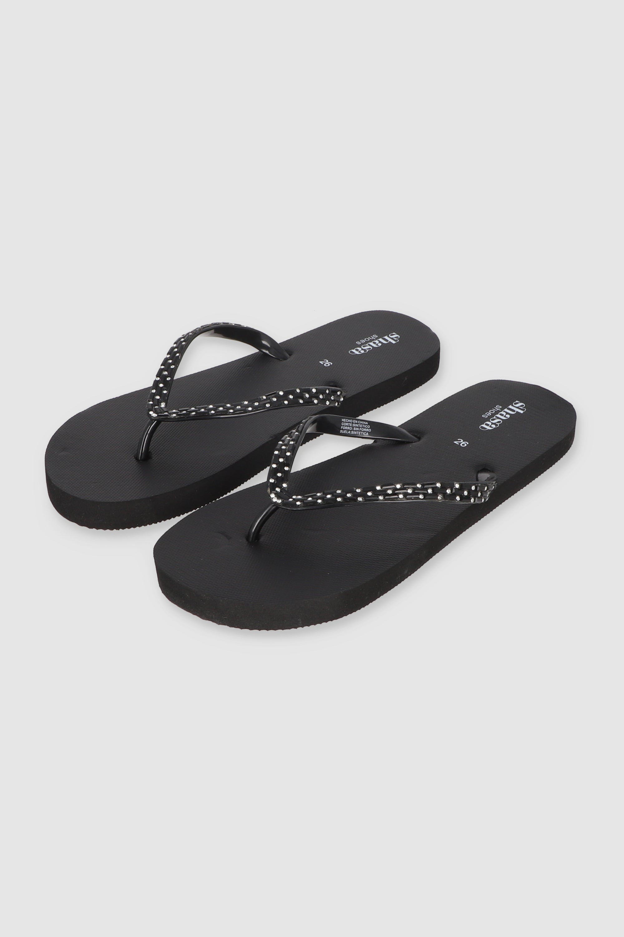 Flip Flop Chinela Brillos Piedras T 6