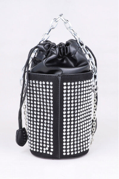 Bolsa redonda multi brillos