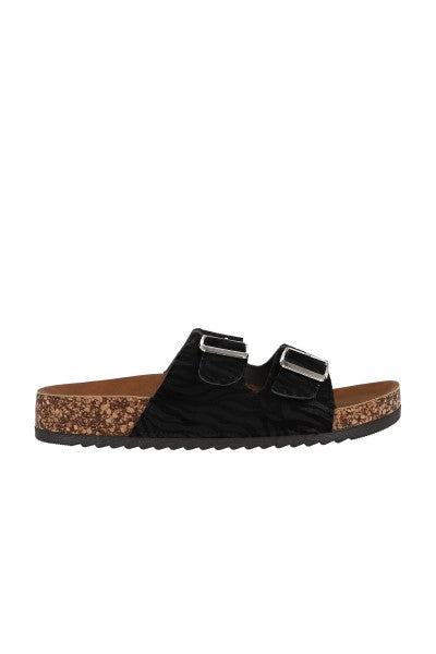 Sandalias doble cinta hebilla