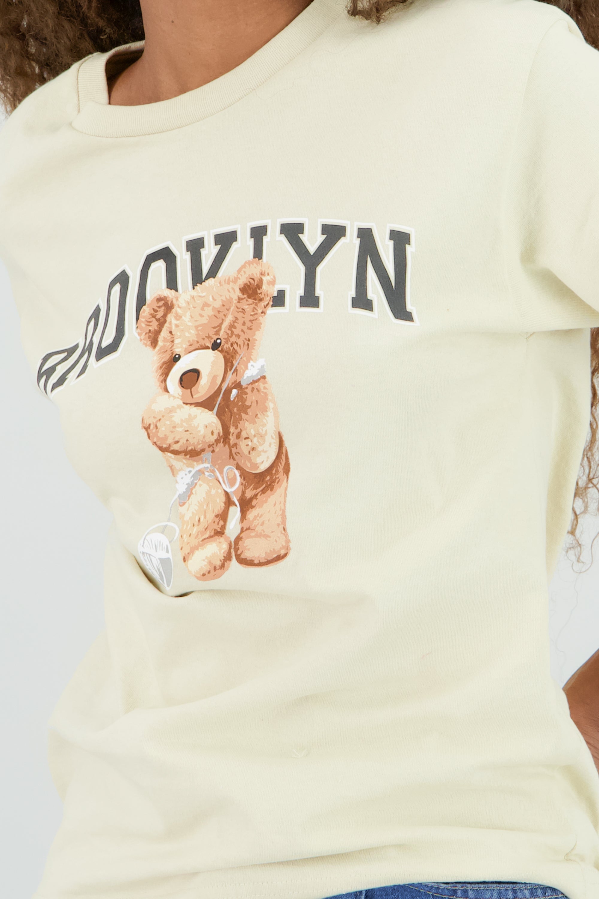 Playera manga corta osito Brooklyn