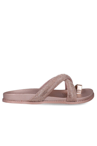 Sandalias Slide Cinta Brillos