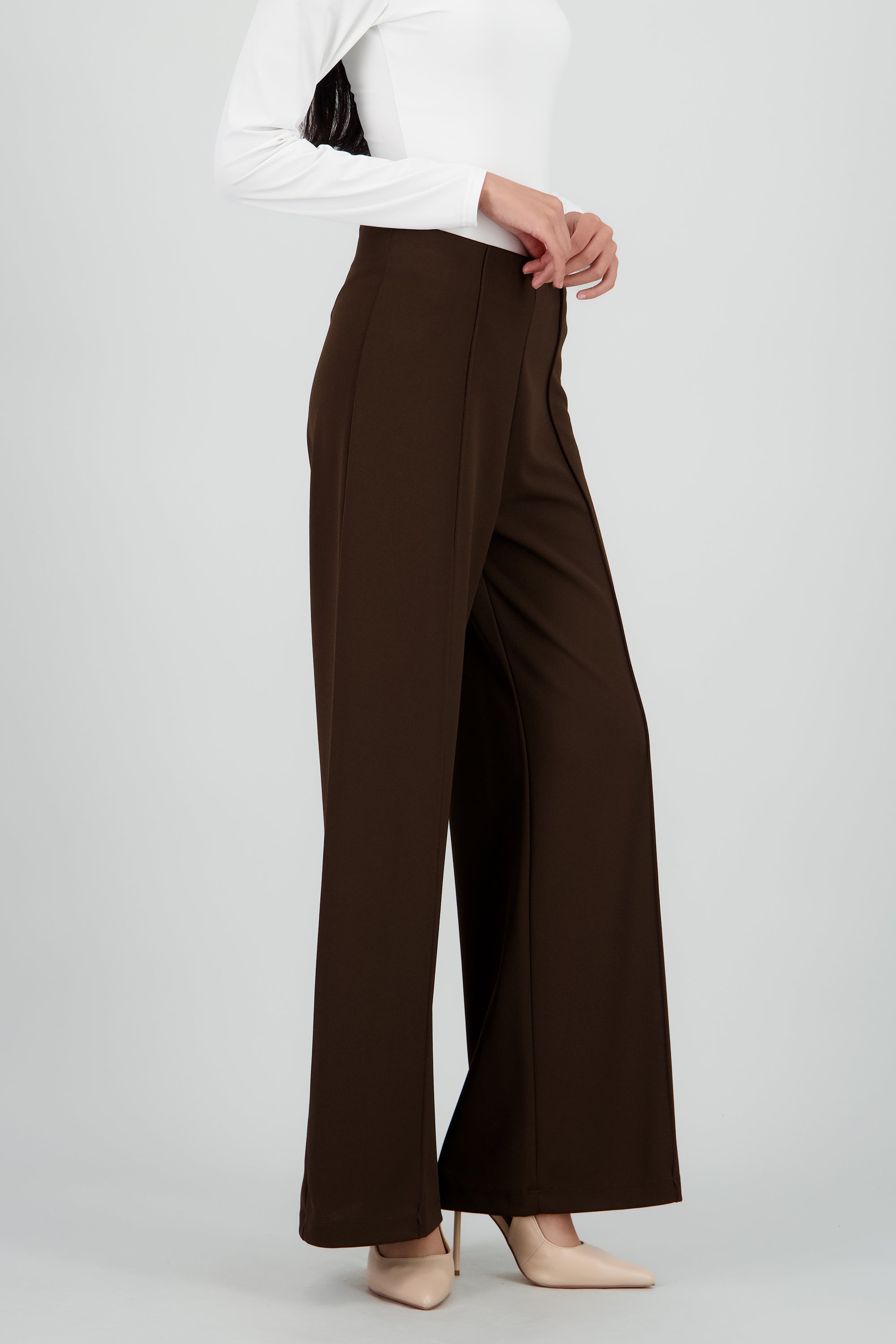 Pantalón Amplio Costura Frontal