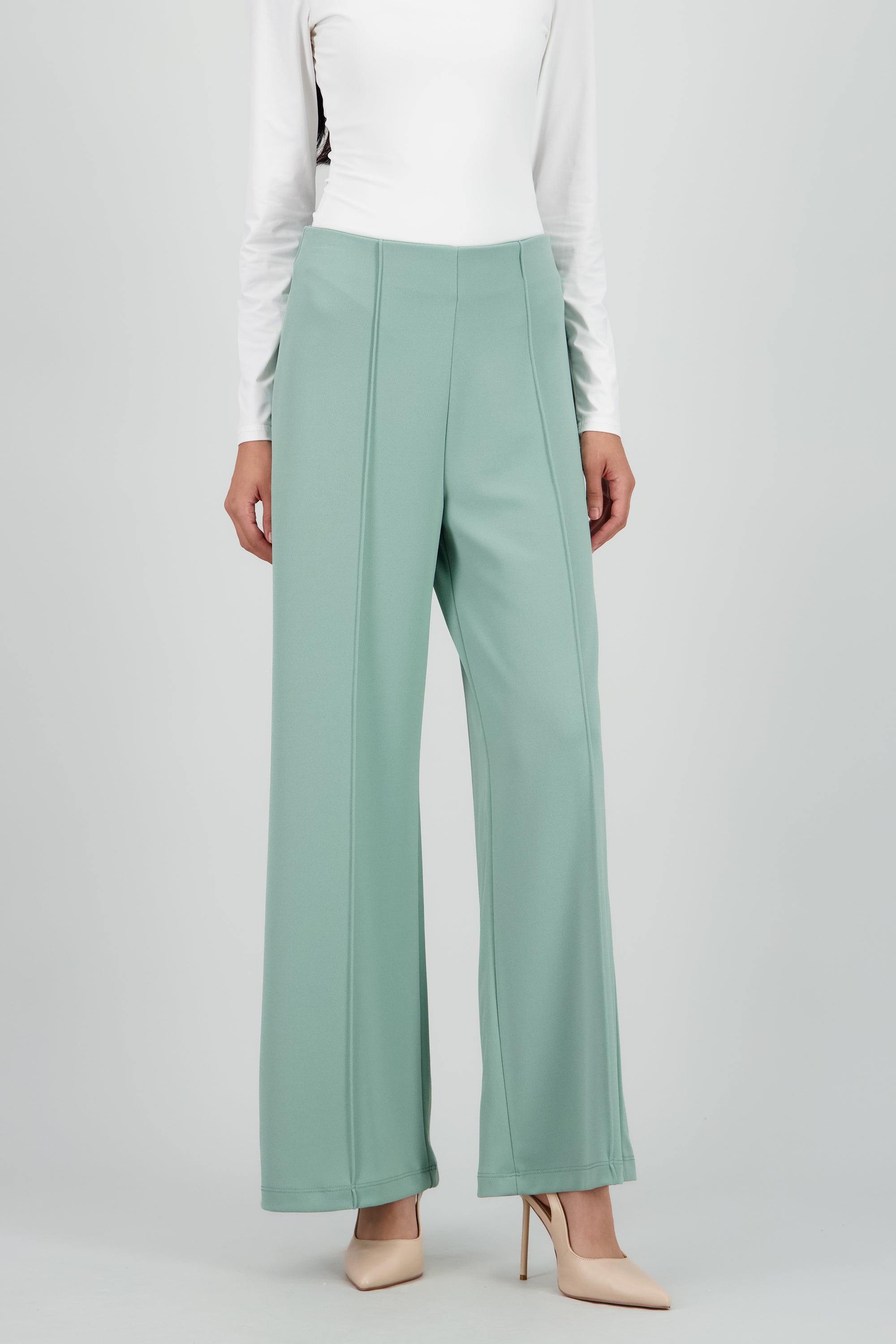 Pantalón Amplio Costura Frontal