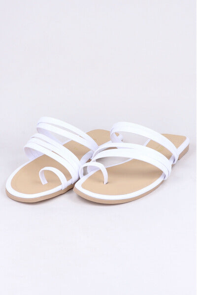 Sandalias cintas anillo dedo
