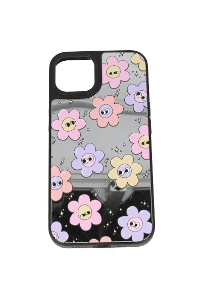 Funda celular i 14 margaritas espejo