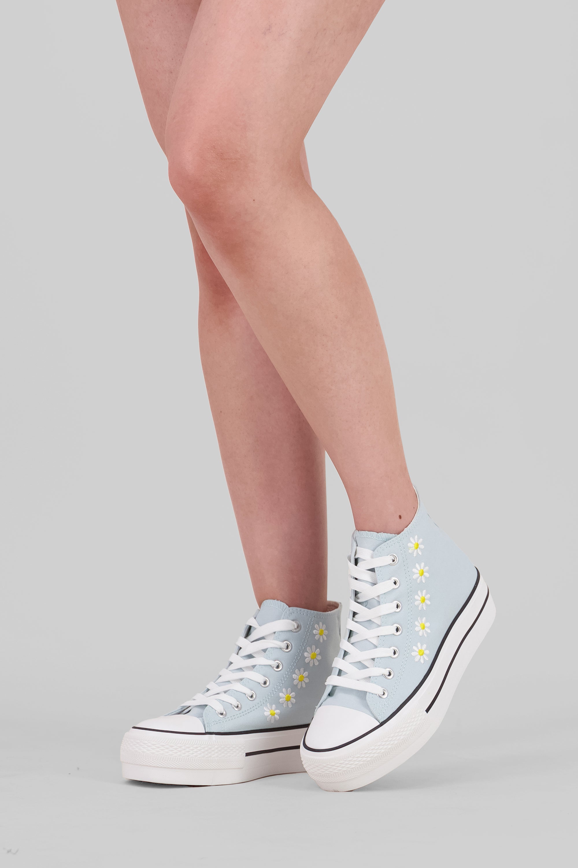 Sneaker Tenis Converse Azul Cielo Converse Plataforma Azul Cielo