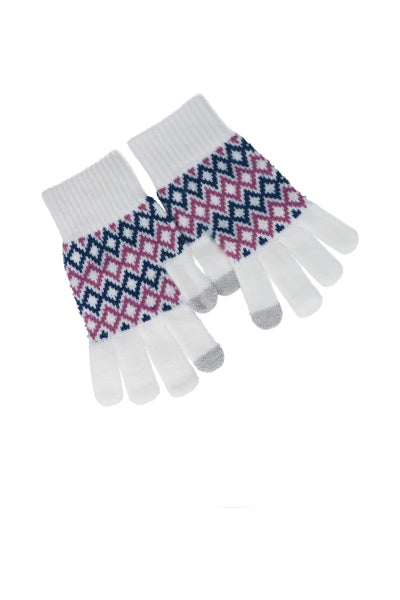 Guantes tejido rombos