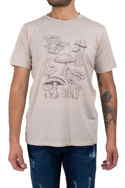 Camiseta estampado hongos