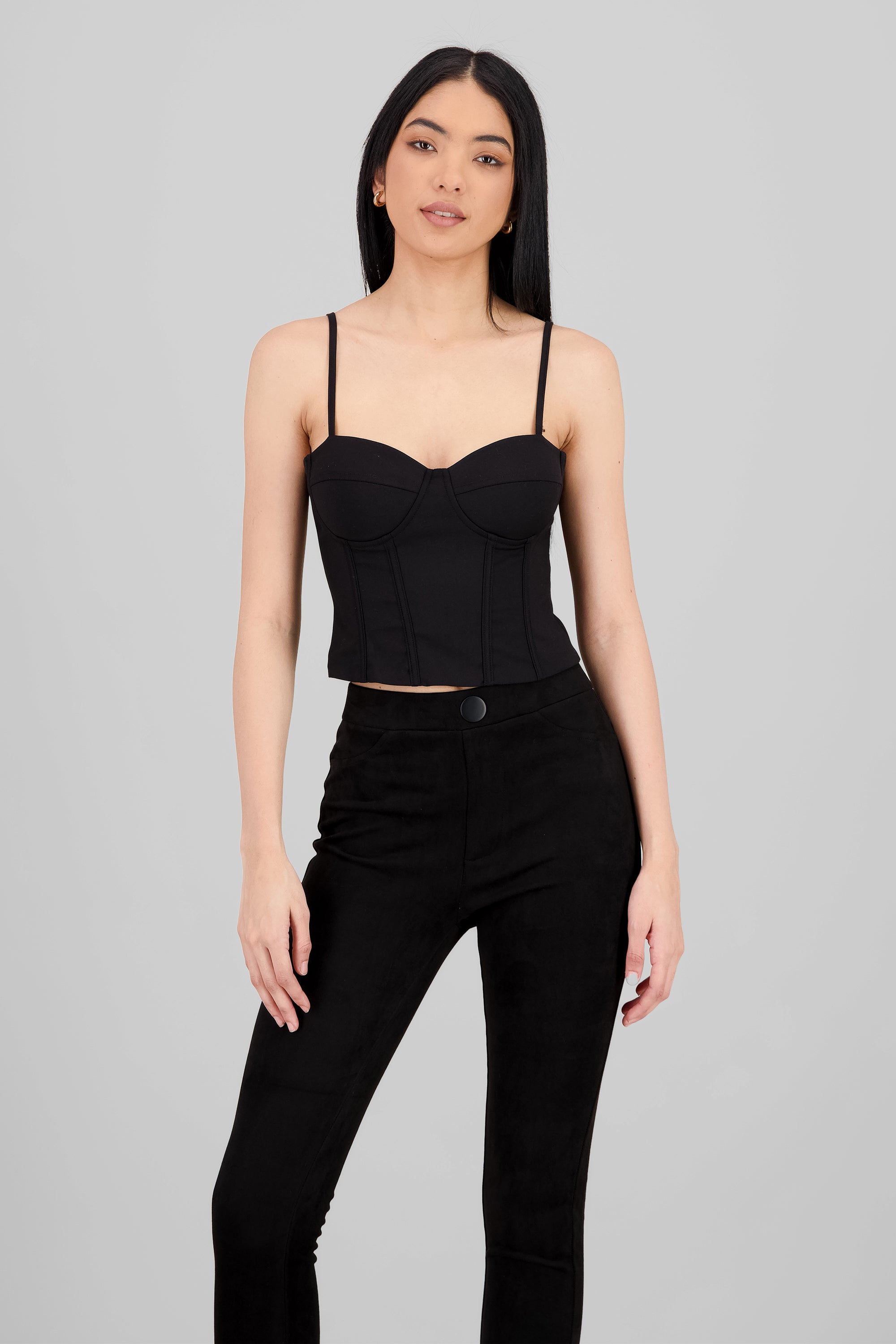 Corset liso copas tirantes