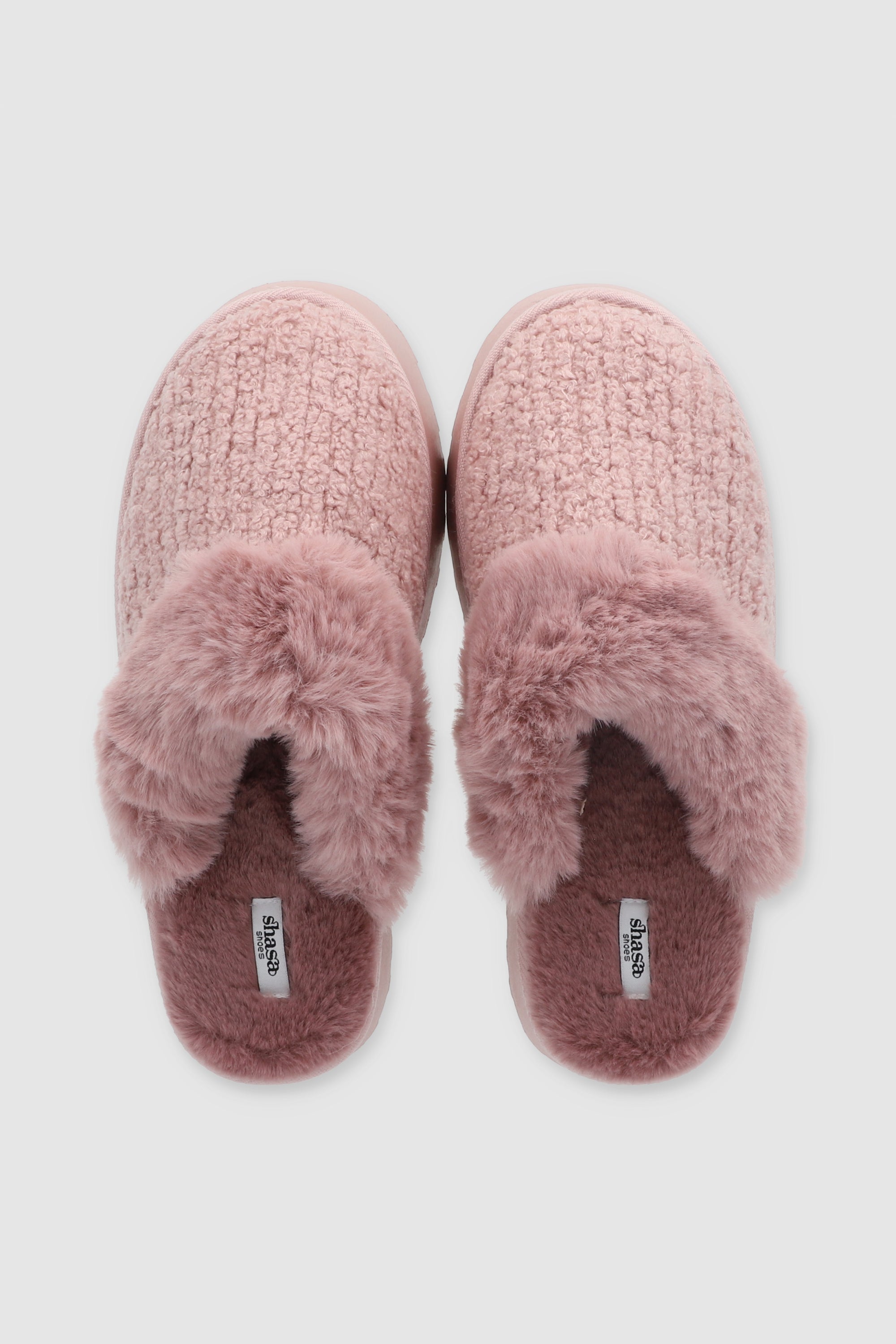 Pantuflas Sherpa Peluche Plataforma