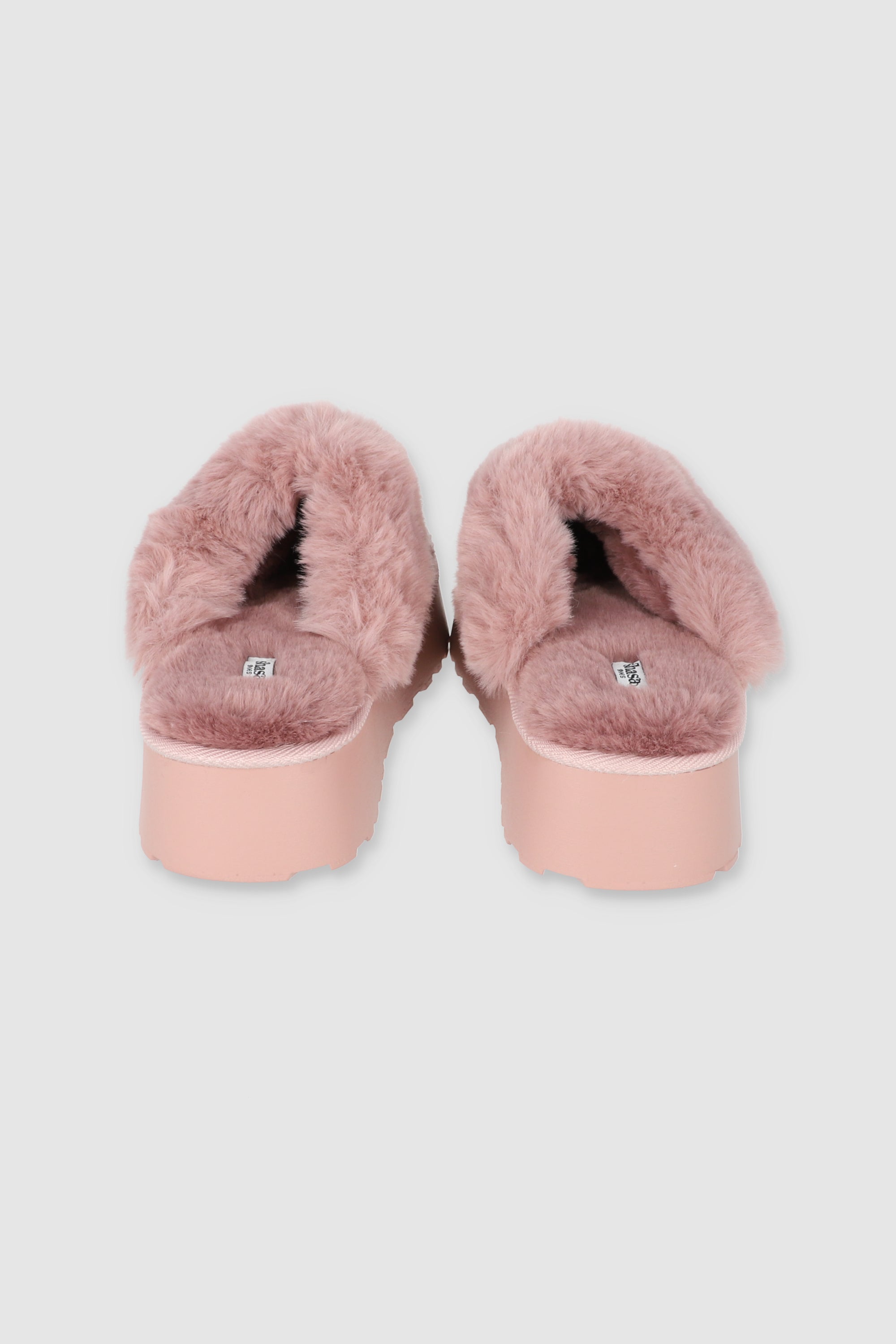 Pantuflas Sherpa Peluche Plataforma