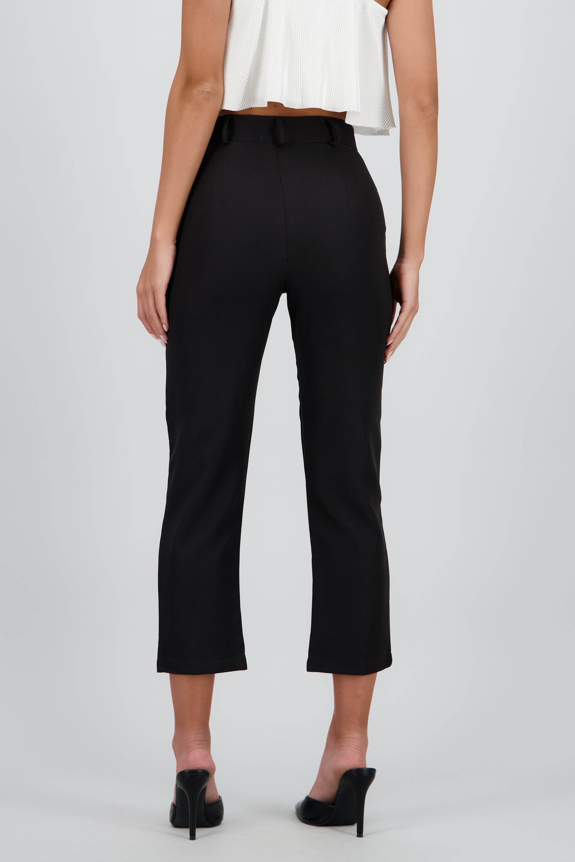 Pantalón Cintura Alta Bolsas