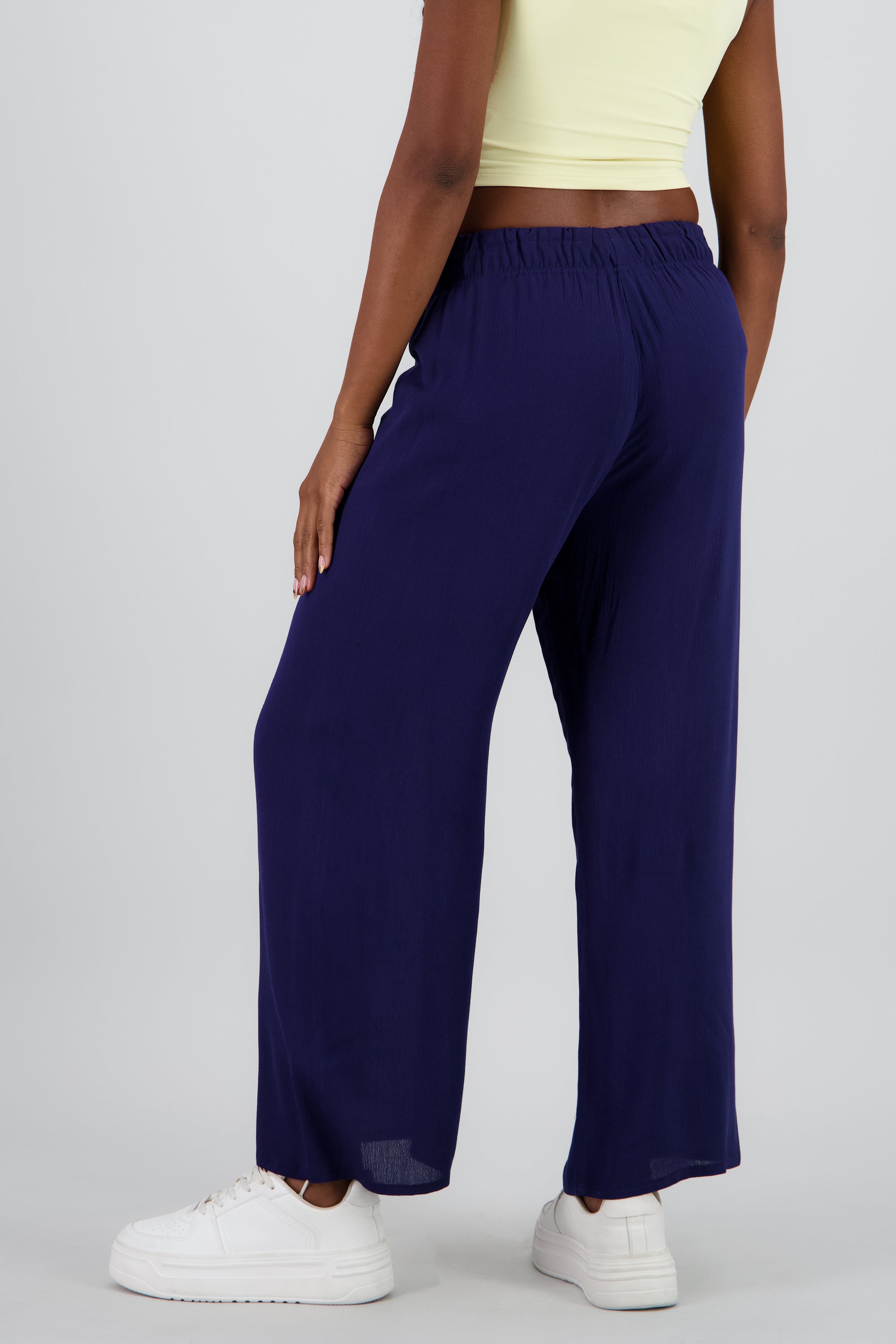 Pantalón Wide Leg Cintura Elástico