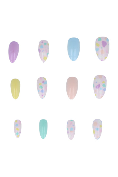 Set 12 Uñas Colores