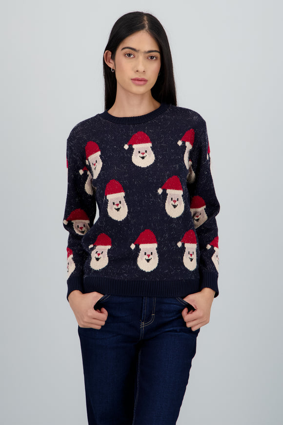 Suéter navideño diseño Santa Claus