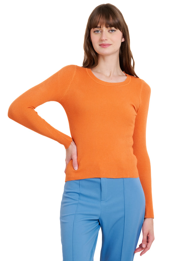 Top Manga Larga Cuello Redondo