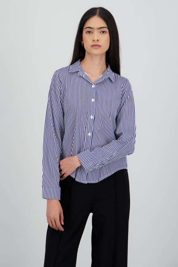 Camisa Rayas Asimétrica