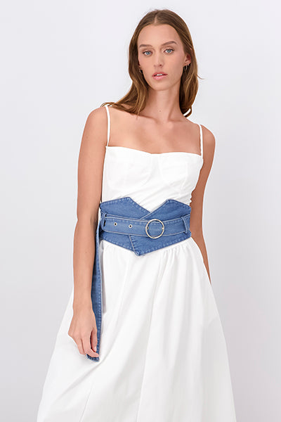Corset Denim Hebilla