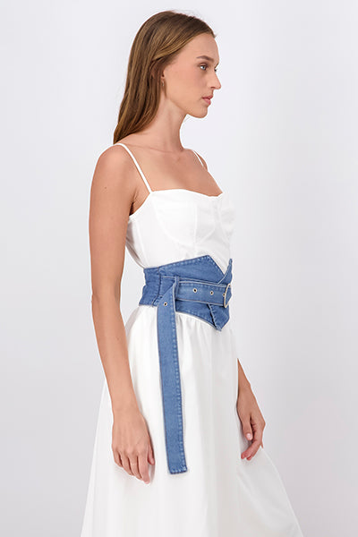 Corset Denim Hebilla