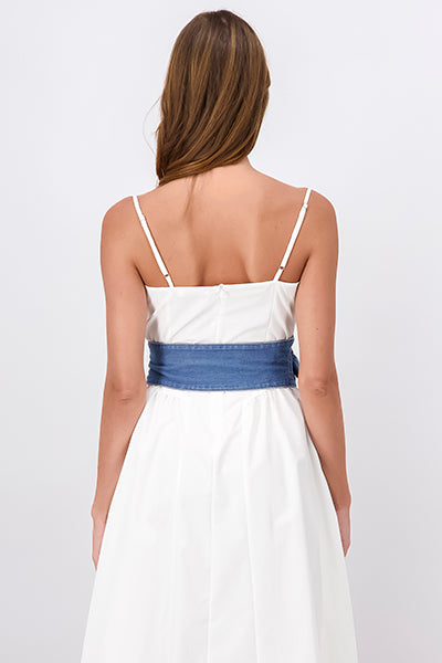 Corset Denim Hebilla