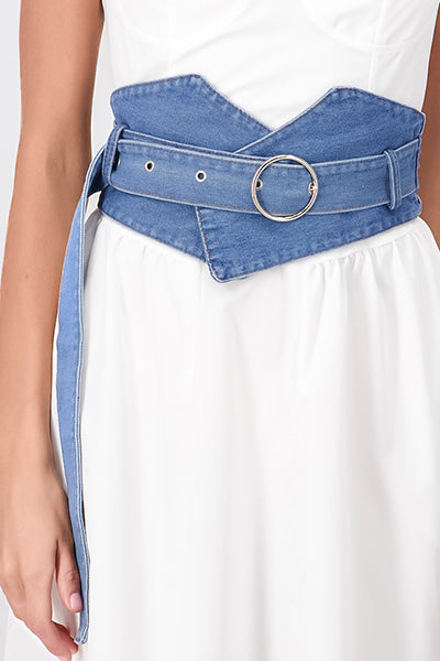Corset Denim Hebilla