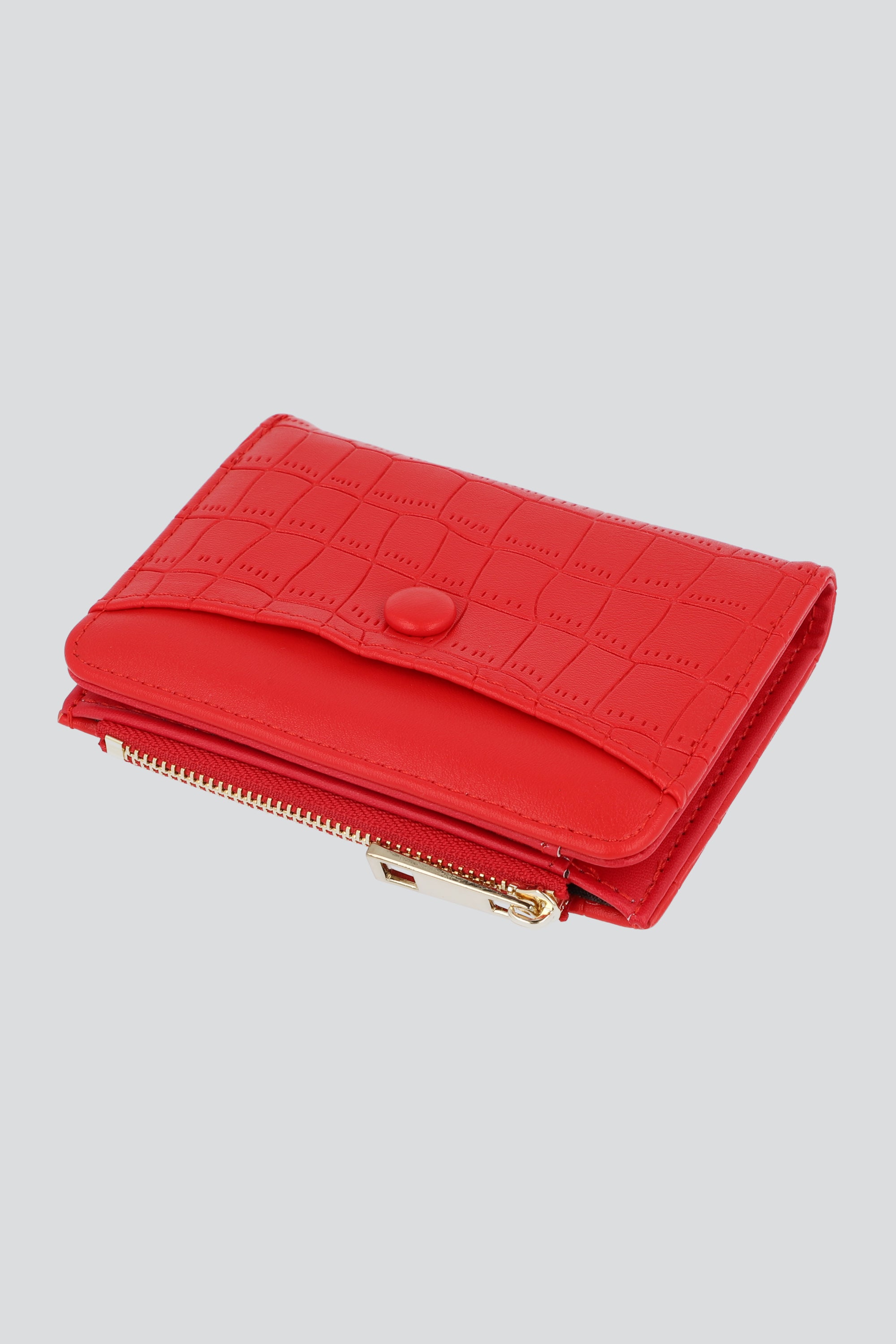 Cartera Mini Croco Botón