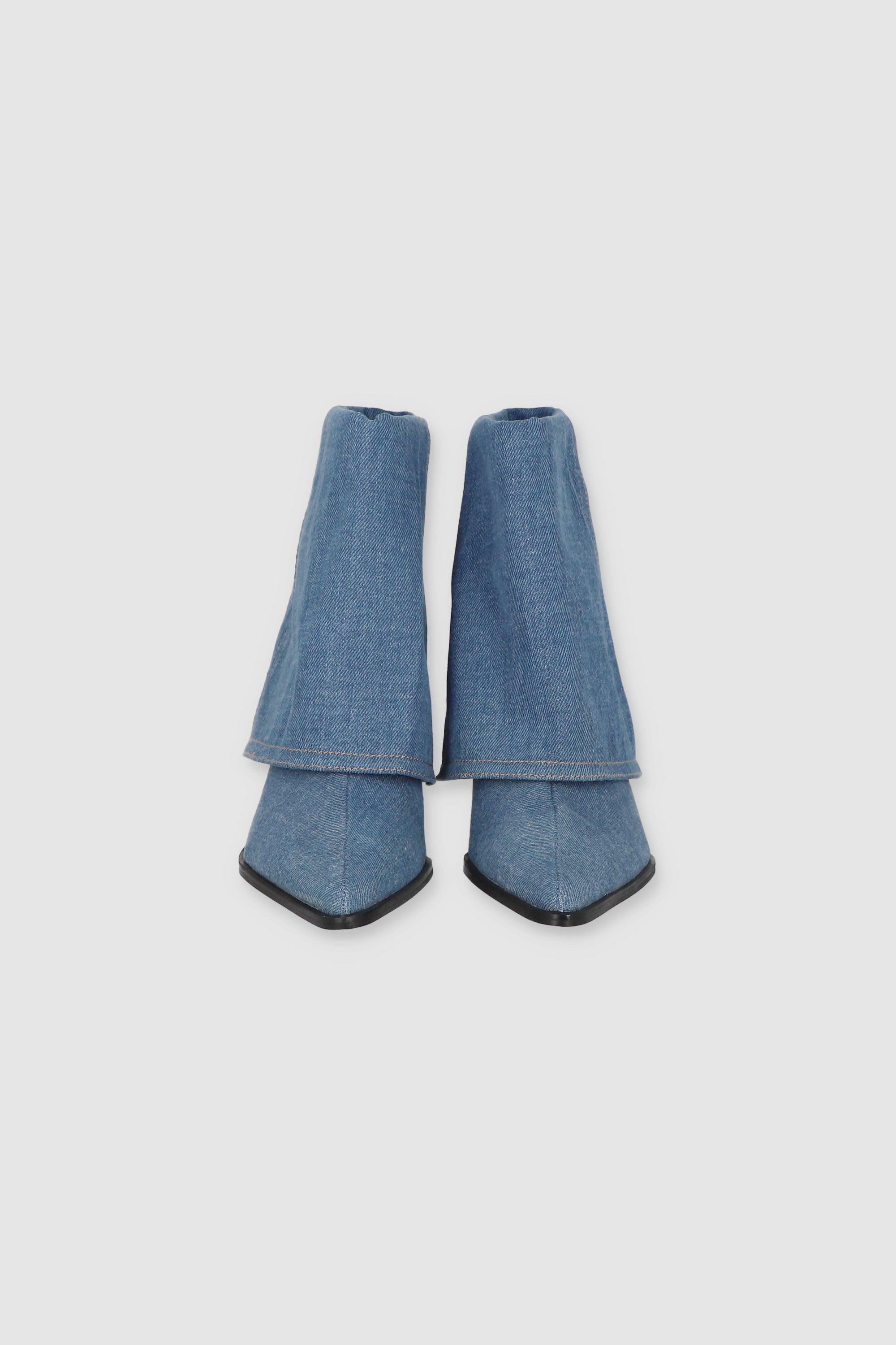 Botín Denim Dobladillo