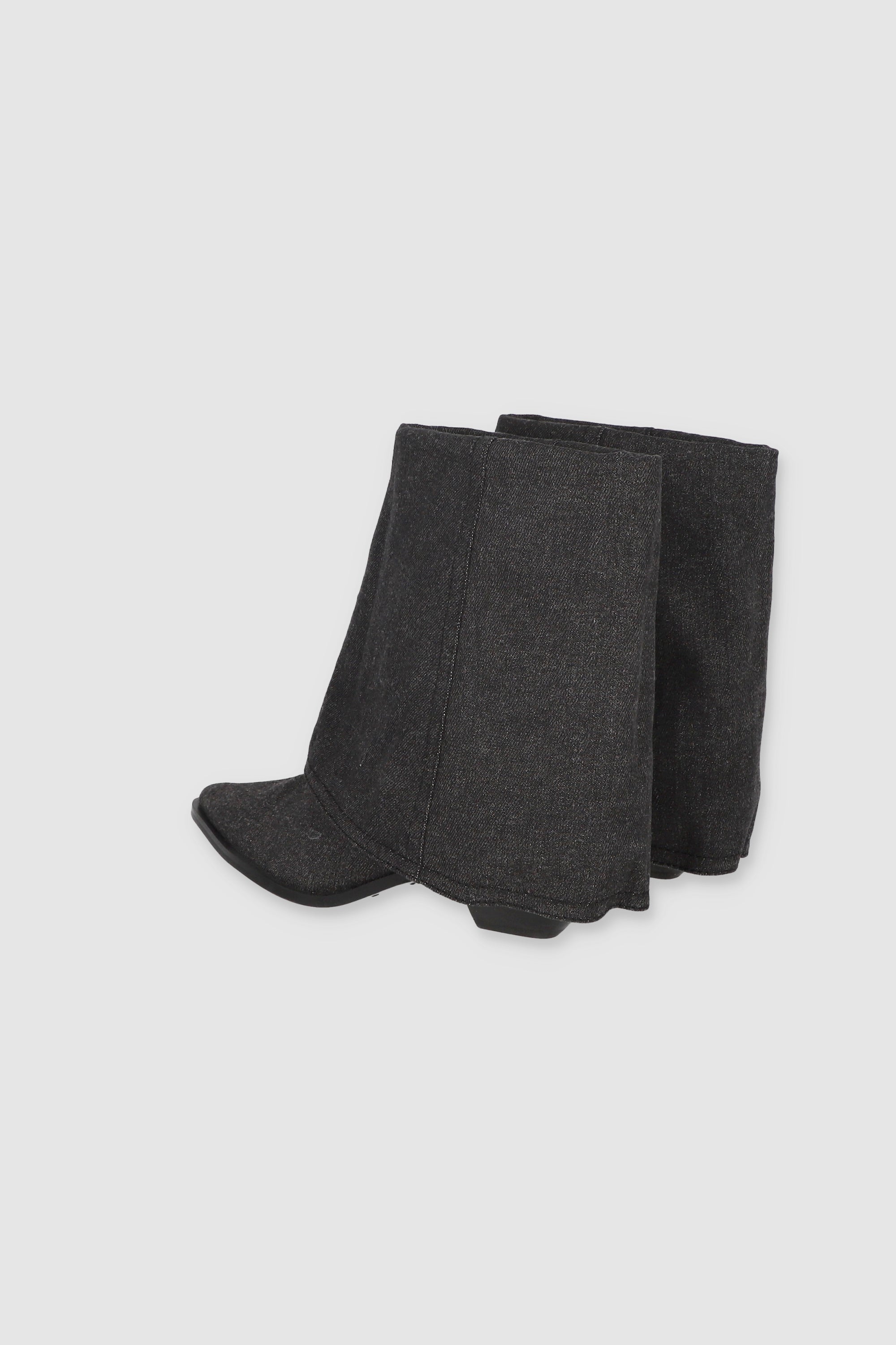 Botín Denim Dobladillo