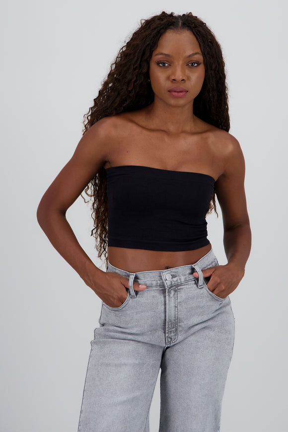 Top Tubo Strapless Rib