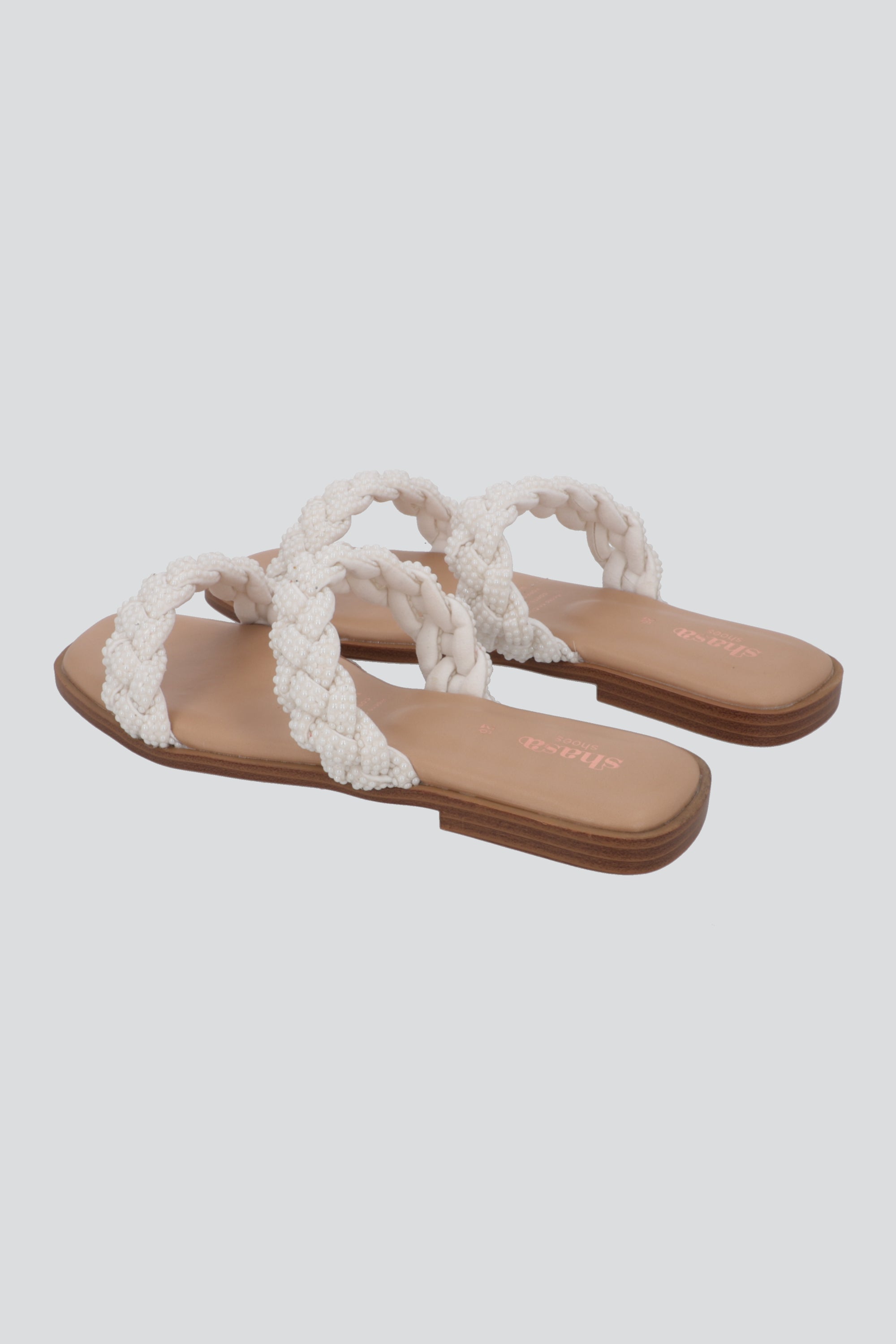 Sandalia Plana Trenza Plana